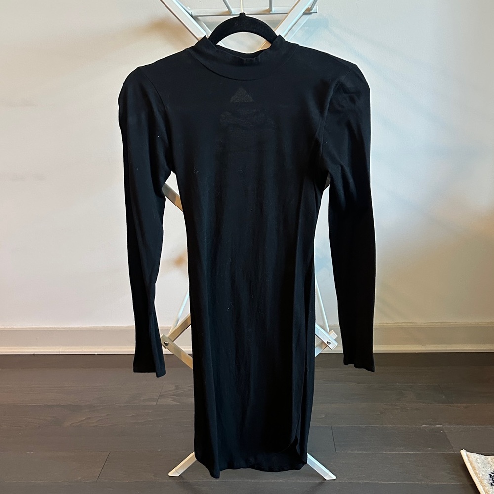 Bozzolo Classic Black Long Sleeve Dress